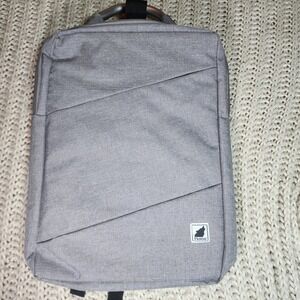 PARDO Laptop Backpack New Gray Lightweight, Metal handle 12x17"